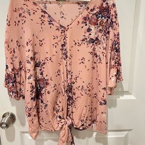 Pink Floral Top